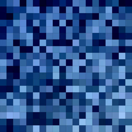 Blue color square mosaic vector background designのイラスト素材