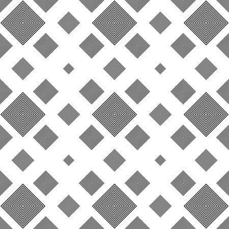 Repeating black and white square pattern background