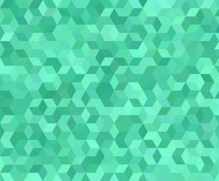 Teal 3d cube mosaic pattern background designのイラスト素材