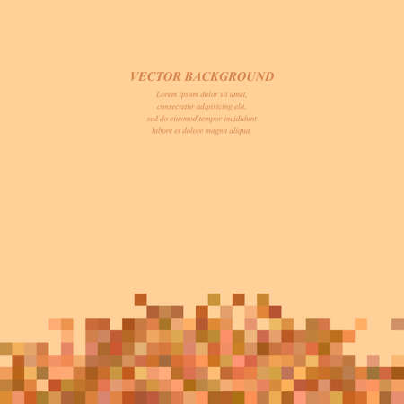 Abstract tiled square mosaic background design templateのイラスト素材