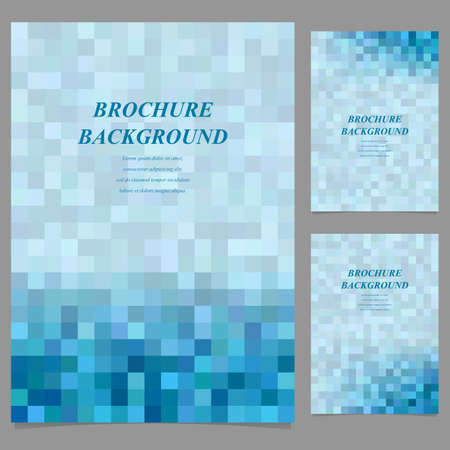 Abstract geometric brochure page template background design setのイラスト素材