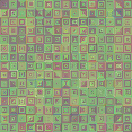 Abstract striped concentric square mosaic pattern background