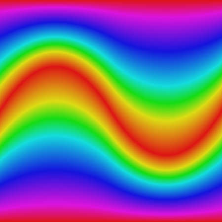 Abstract smooth gradient rainbow wave design backgroundのイラスト素材