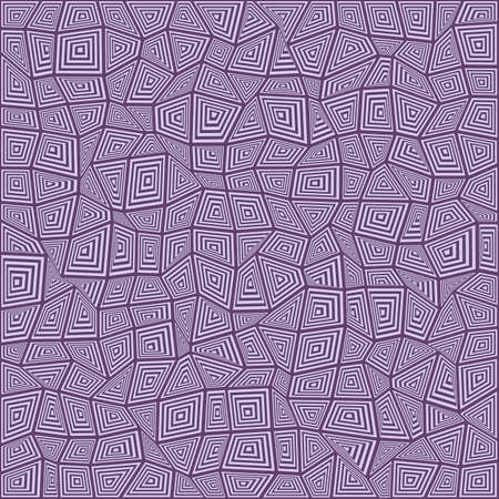 Abstract striped concentric rectangle mosaic pattern backgroundのイラスト素材