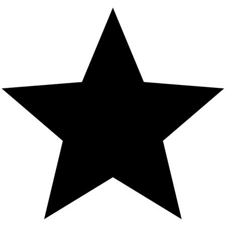 Minimalistic black star icon template on white backgroundのイラスト素材
