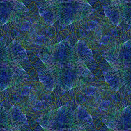 Blue abstract seamless fractal swirl pattern background