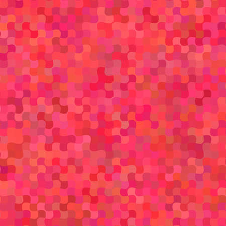 Red curved shape mosaic pattern background designのイラスト素材
