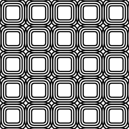 Balck and white rounded square grid pattern design backgroundのイラスト素材