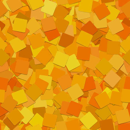 Abstract seamless square background pattern - vector graphic from rotated orange squares with shadow effectのイラスト素材