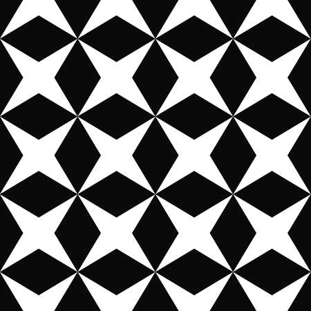 Black white seamless rhombus pattern backgroundのイラスト素材