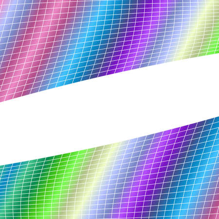 Geometrical grid background - vector graphic design from curved angular linesのイラスト素材