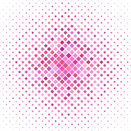 Colored abstract square pattern background - geometrical vector graphic from diagonal squares in pink tonesのイラスト素材