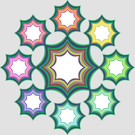 Eight part abstract circular infographic element designのイラスト素材