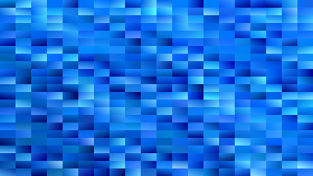 Abstract geometrical rectangle background - gradient vector mosaic graphic design from blue rectanglesのイラスト素材