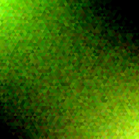 Geometric polygonal triangle tile pattern background - polygon vector design with green regular...