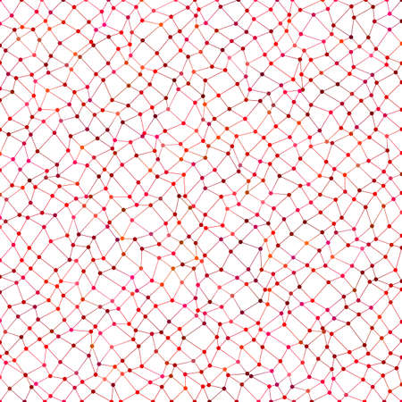 Color abstract chaotic polygon grid background - vector illustrationのイラスト素材