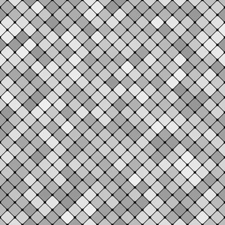 Grey abstract repeating diagonal square pattern background design - vector graphicのイラスト素材