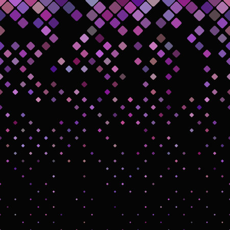 Abstract geometric rounded square pattern background - vector graphic from squares in varying sizes