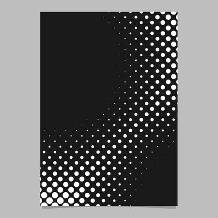 Halftone dot pattern brochure background design on vector graphic design from circlesのイラスト素材