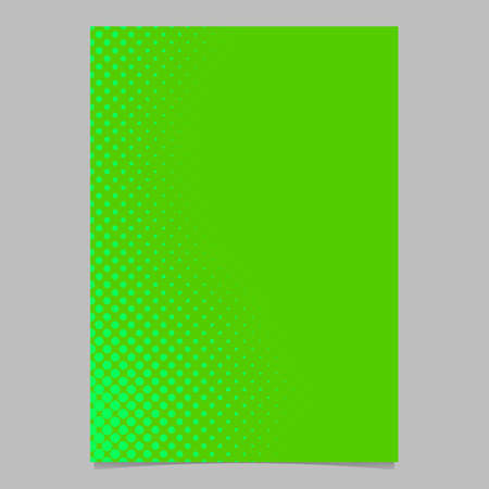 Green abstract halftone dot pattern brochure background templateのイラスト素材