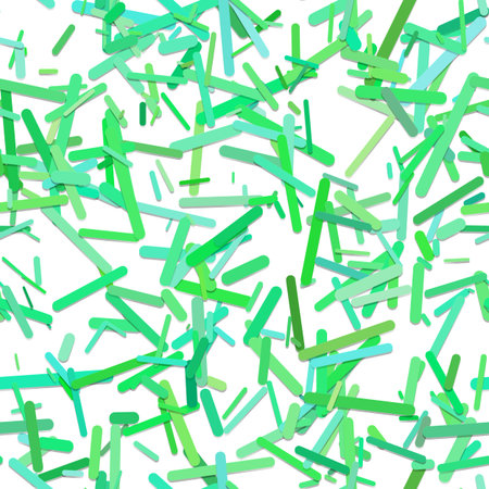 Seamless random rotated stripe background pattern - trendy vector illustration from green rounded lines on white backgroundのイラスト素材