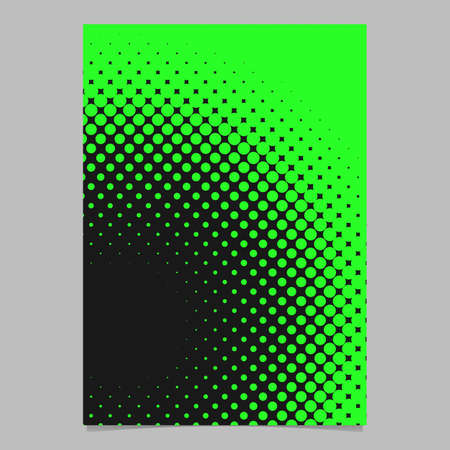 Abstract geometric halftone circle pattern flyer template backgroundのイラスト素材