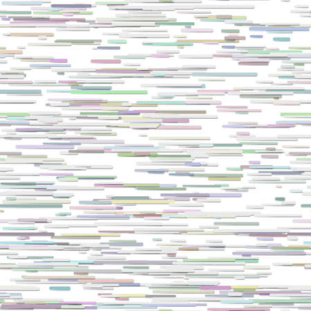 Seamless abstract chaotic horizontal rounded stripe pattern background - vector graphic designのイラスト素材