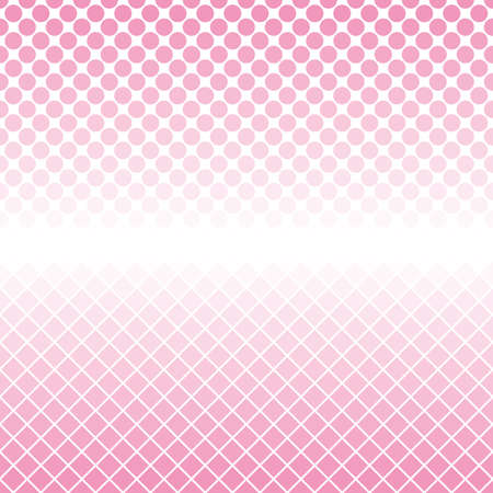 Geometrical abstract halftone pattern background template - abstract vector graphic from squares and circlesのイラスト素材