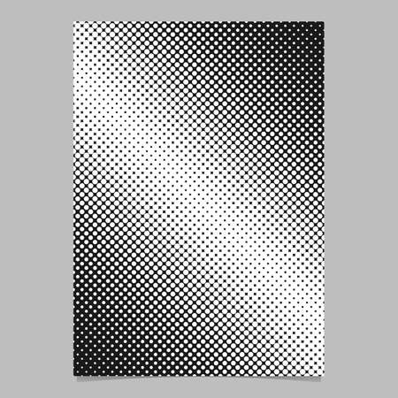 Geometric abstract halftone diagonal circle pattern background flyer template design - vector stationery illustrationのイラスト素材