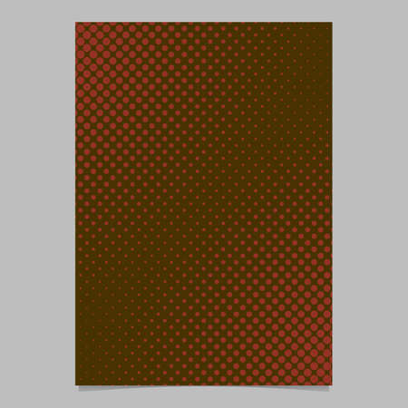 Abstract halftone dot pattern page template design - vector brochure background graphicのイラスト素材