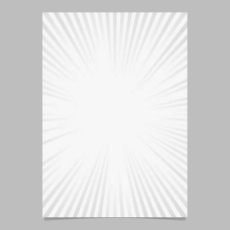 Abstract explosion design brochure template - gradient vector stationery background graphic with radial stripesのイラスト素材