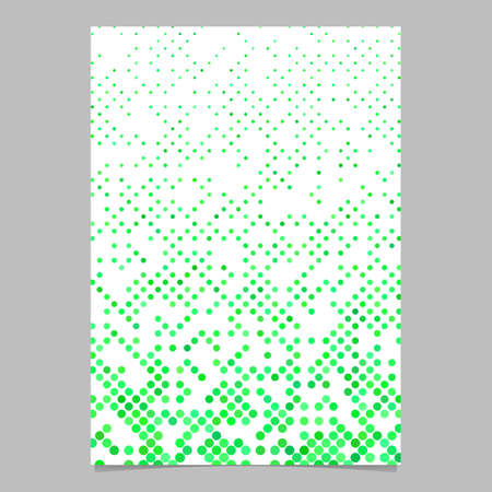 Green abstract dot pattern brochure background - vector stationery template designのイラスト素材