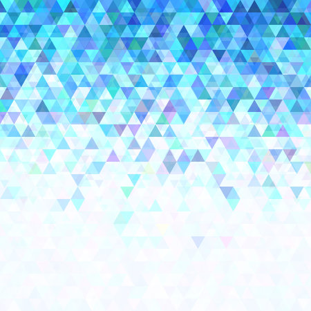 Blue geometric abstract double triangle background template design