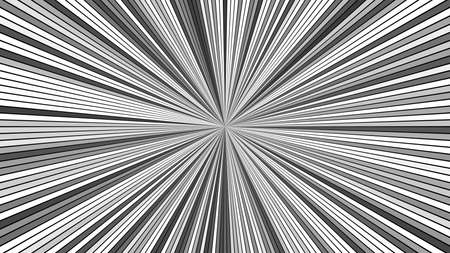 Grey psychedelic abstract star burst stripe background - vector explosive graphicのイラスト素材