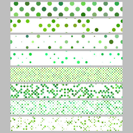 Abstract circle pattern web banner background set - vector ad template designsのイラスト素材