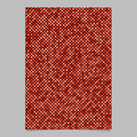 Red geometrical pattern poster design - vector tiled mosaic document backgroundのイラスト素材