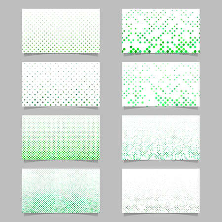 Abstract circle pattern mosaic card background template set - vector graphic designのイラスト素材