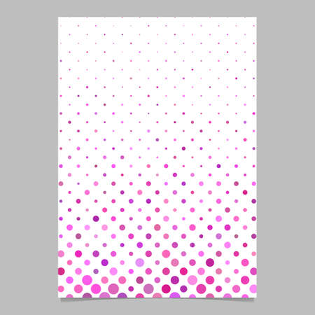 Pink abstract dot pattern brochure background - vector stationery template designのイラスト素材