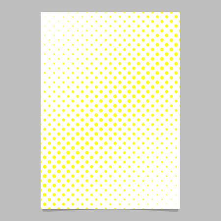 Halftone circle pattern background page template - vector illustration with diagonal dotsのイラスト素材