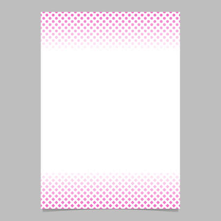 Abstract halftone geometric dot and square pattern flyer background template - vector graphicのイラスト素材