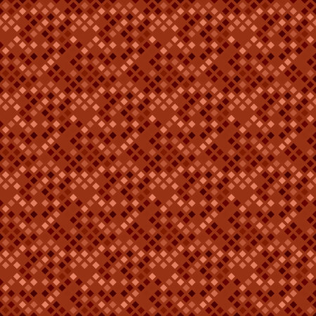 Seamless geometrical dark brown square pattern background design