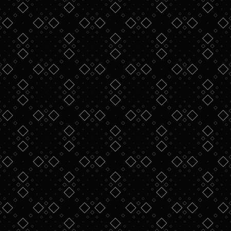 Square pattern background - monochrome abstract vector illustrationのイラスト素材