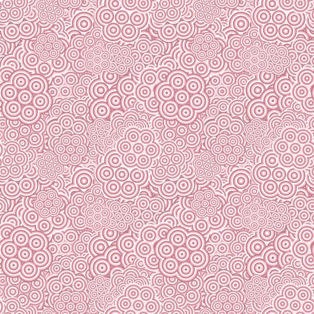 Pink seamless abstract geometrical flower wallpaper - floral vector backgroundのイラスト素材