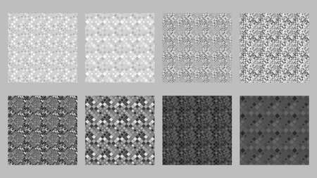 Geometrical square pattern background set - abstract vector graphic designsのイラスト素材