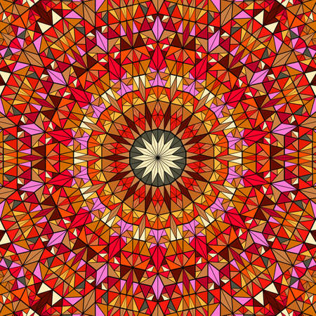 Polygonal dynamic radial triangle mosaic pattern backgroundのイラスト素材