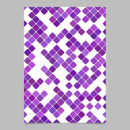 Purple geometric diagonal rounded square pattern page backgroundのイラスト素材