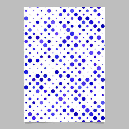 Blue abstract dot pattern brochure background - vector template designのイラスト素材