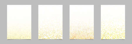 Abstract geometric dot pattern background page template setsのイラスト素材