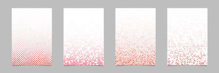 Geometric dot pattern background brochure template setsのイラスト素材