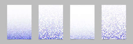 Abstract dot pattern brochure design set - vector document backgroundsのイラスト素材